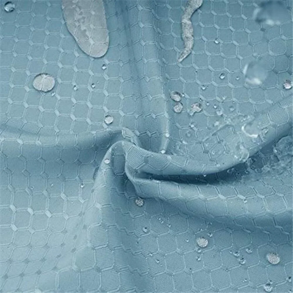 Extra Long 72x86 Inch Shower Curtain, Fabric Heavy Weight Waffle Weave Design